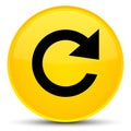 Reply rotate icon special yellow round button