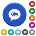 Reply to all recipients beveled buttons