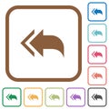 Reply to all recipients simple icons