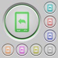 Reply to mobile message push buttons