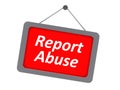 Report abuse sign