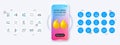 Report, Car parking and Card line icons. For web app, printing. Phone mockup with 3d quotation icon. Vector