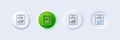 Report document line icon. Analysis Chart. Line icons. Vector