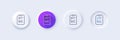 Report Document line icon. File sign. Line icons. Vector