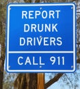 Report Drunk Drivers Sign