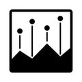 Report glyph vector icon which can easily modify or edit