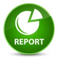 Report (graph icon) elegant green round button Royalty Free Stock Photo