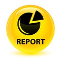 Report (graph icon) glassy yellow round button