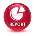 Report (graph icon) glassy pink round button