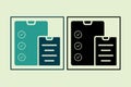 Report icon. icon related to UI elements. suitable for web site, app, user interfaces,element, printable etc. solid icon style. Royalty Free Stock Photo