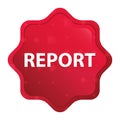 Report misty rose red starburst sticker button Royalty Free Stock Photo