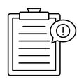 Report  Line Style vector icon which can easily modify or edit Royalty Free Stock Photo