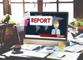 Report Presentation Information Research News Concept Royalty Free Stock Photo