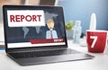 Report Presentation Information Research News Concept Royalty Free Stock Photo