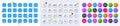 Report timer, Phone message and Qr code line icons. For web app, printing. Line icons. Vector