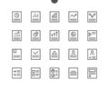 Report UI Pixel Perfect Well-crafted Vector Thin Line Icons 48x48 Ready for 24x24 Grid for Web Graphics and Apps with Royalty Free Stock Photo