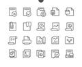 Report UI Pixel Perfect Well-crafted Vector Thin Line Icons 48x48 Ready for 24x24 Grid for Web Graphics and Apps with Royalty Free Stock Photo