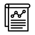 Report vector thin line icon Royalty Free Stock Photo