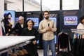 Reporter at Black Friday store opening