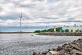 Reposaari. Finland. People near The Gulf of Bothnia Royalty Free Stock Photo