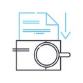 repository line icon, outline symbol, vector illustration, concept sign