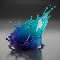 Representation captures the fluid motion and artistic symmetr Royalty Free Stock Photo