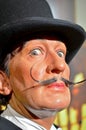 Salvador Dali made of wax in the Madame Tussauds Museum of New York Royalty Free Stock Photo