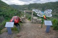 representation of the garden of eden on the wooden structure path on the Nisa walkways at Barca D'amieira do tejo