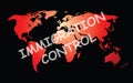 Representation of immigration control Royalty Free Stock Photo
