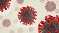Illustration of corona viruses, trigger of severe acute respiratory syndrome - 3d illustration