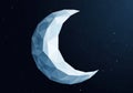 Representation of the moon, utilizing a modern design with a focus Royalty Free Stock Photo