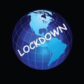 Representation of worldwide lockdown