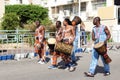 Representatives of African music at traditional annual parade in