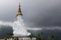 It represents five traditional Buddha who visited the earth. The Buddhas are nested together in the meditation pose, looking out o