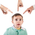 Reprimanded child Royalty Free Stock Photo