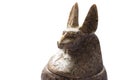 Duamutef, the jackal-headed made of Aswan red granite