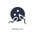 reproduction icon on white background. Simple element illustration from chemistry concept