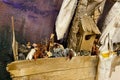 Reproduction of Noahs Ark created with toy animals