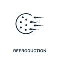 Reproduction vector icon symbol. Creative sign from biotechnology icons collection. Filled flat Reproduction icon for