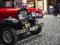 Reproduction vintage car taking tourists around the city of Prague Royalty Free Stock Photo