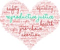 Reproductive Justice Word Cloud