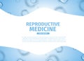 Reproductive Medicine. Abstract Medical Banner