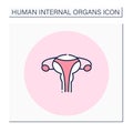Reproductive system color icon