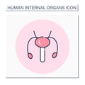 Reproductive system color icon