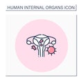 Reproductive system color icon