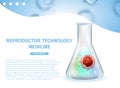 Reproductive Technology Medicine. IVF Banner.