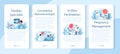 Reproductologist and reproductive health mobile application banner set