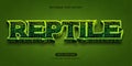 Reptile text effect Royalty Free Stock Photo