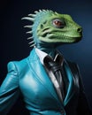 Reptiloid humanoid. Portrait of a lizard woman Royalty Free Stock Photo