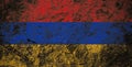 Republic of Armenia flag on stone background